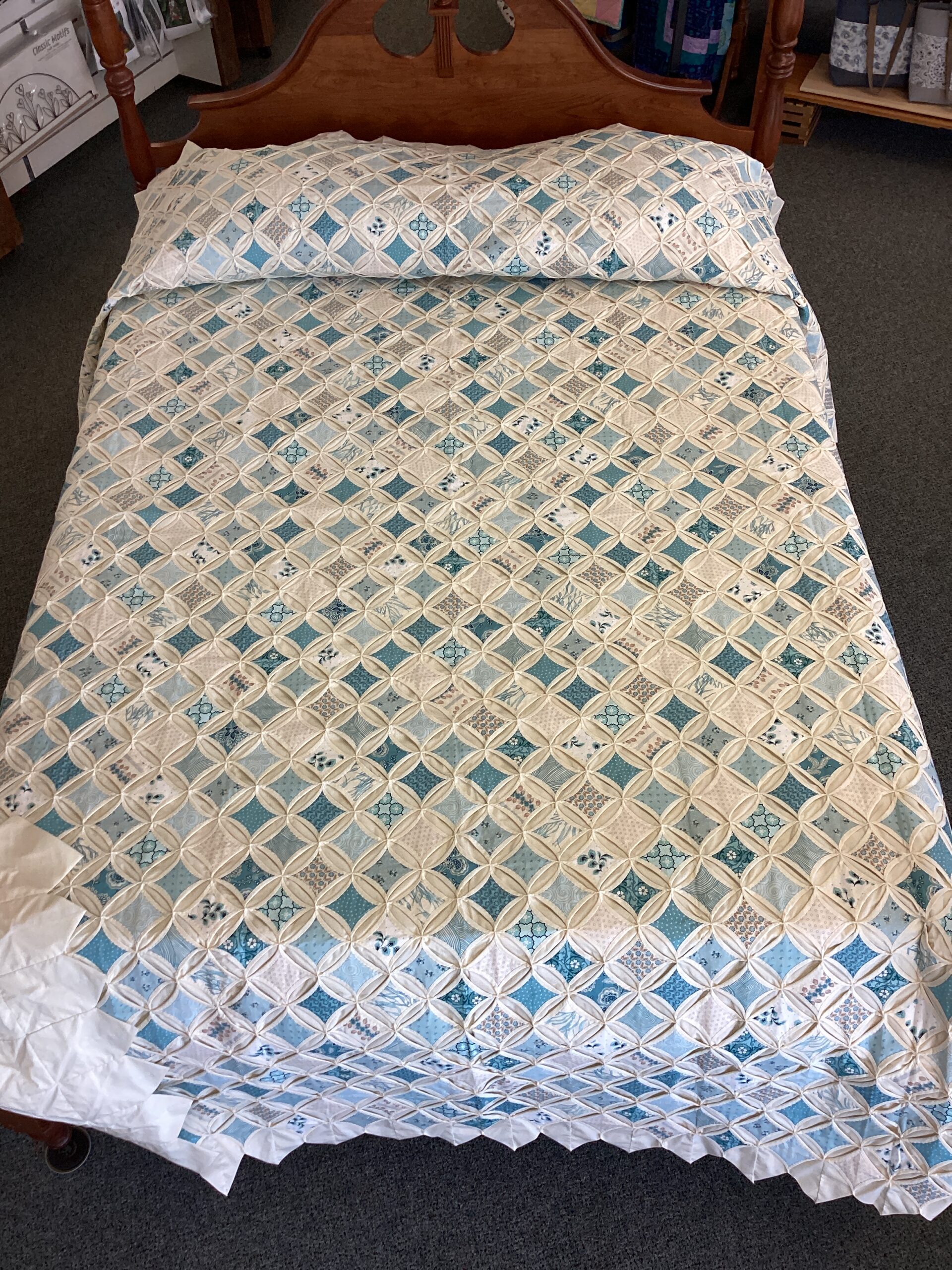 Cathedral Window Queen Size Quilt