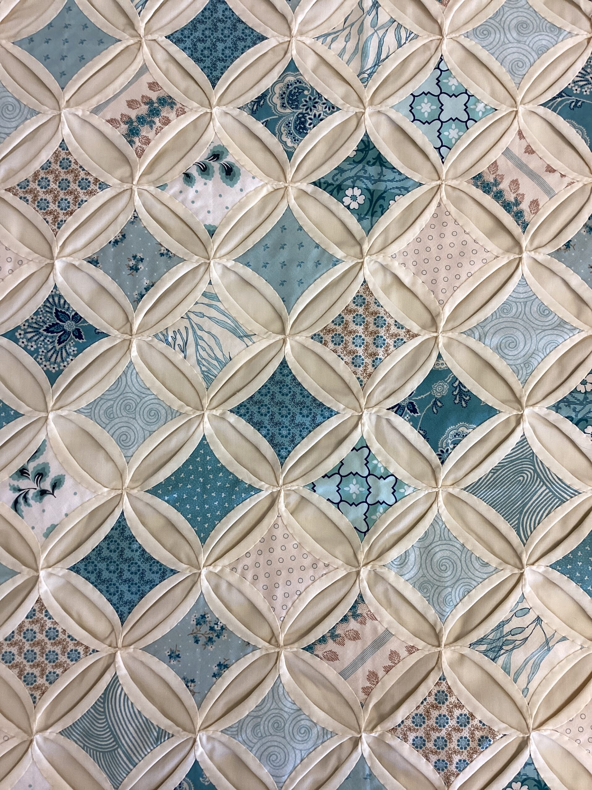 Cathedral Window Queen Size Quilt - Image 2