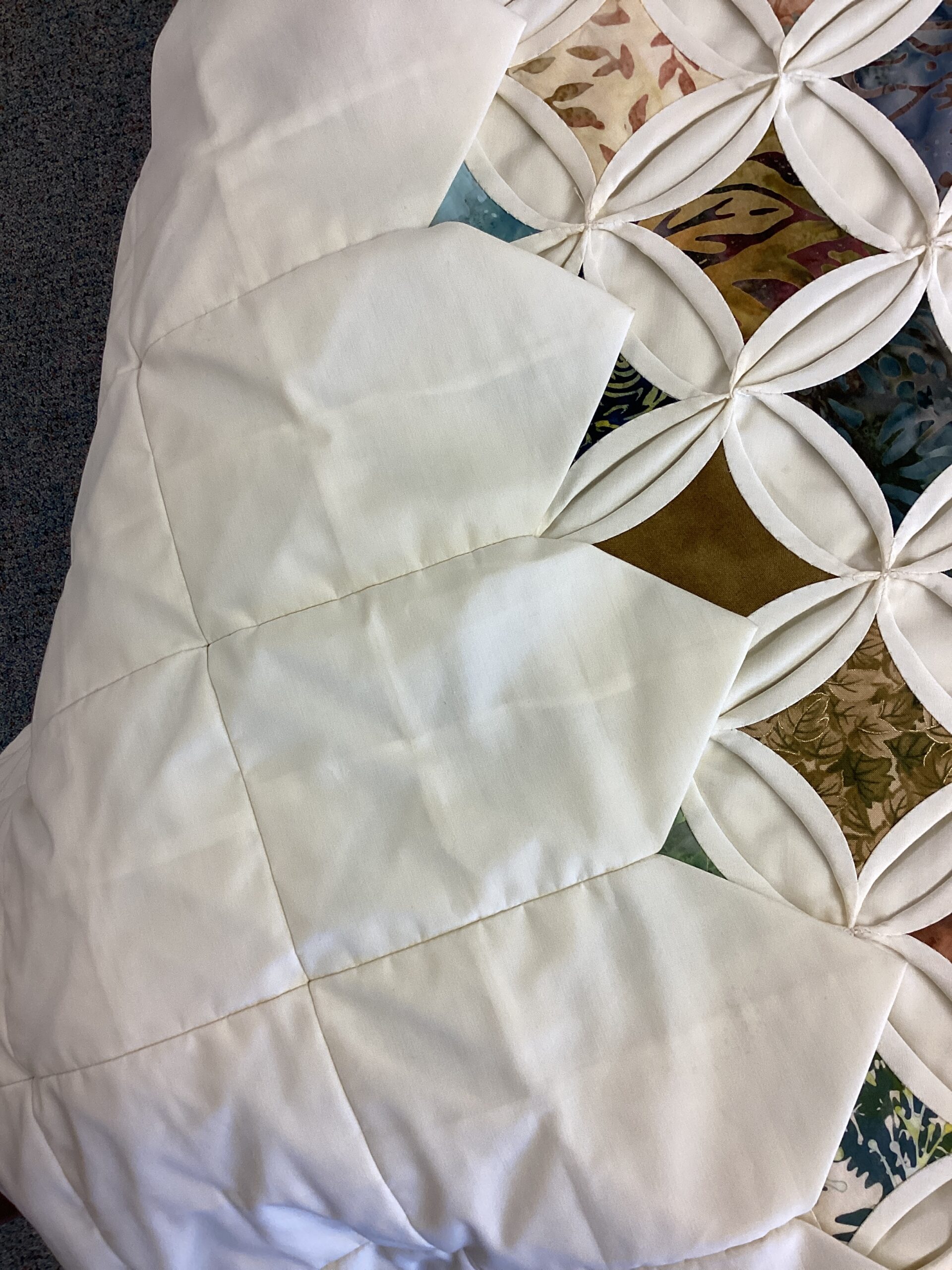 Cathedral Window Queen Size Quilt - Image 5