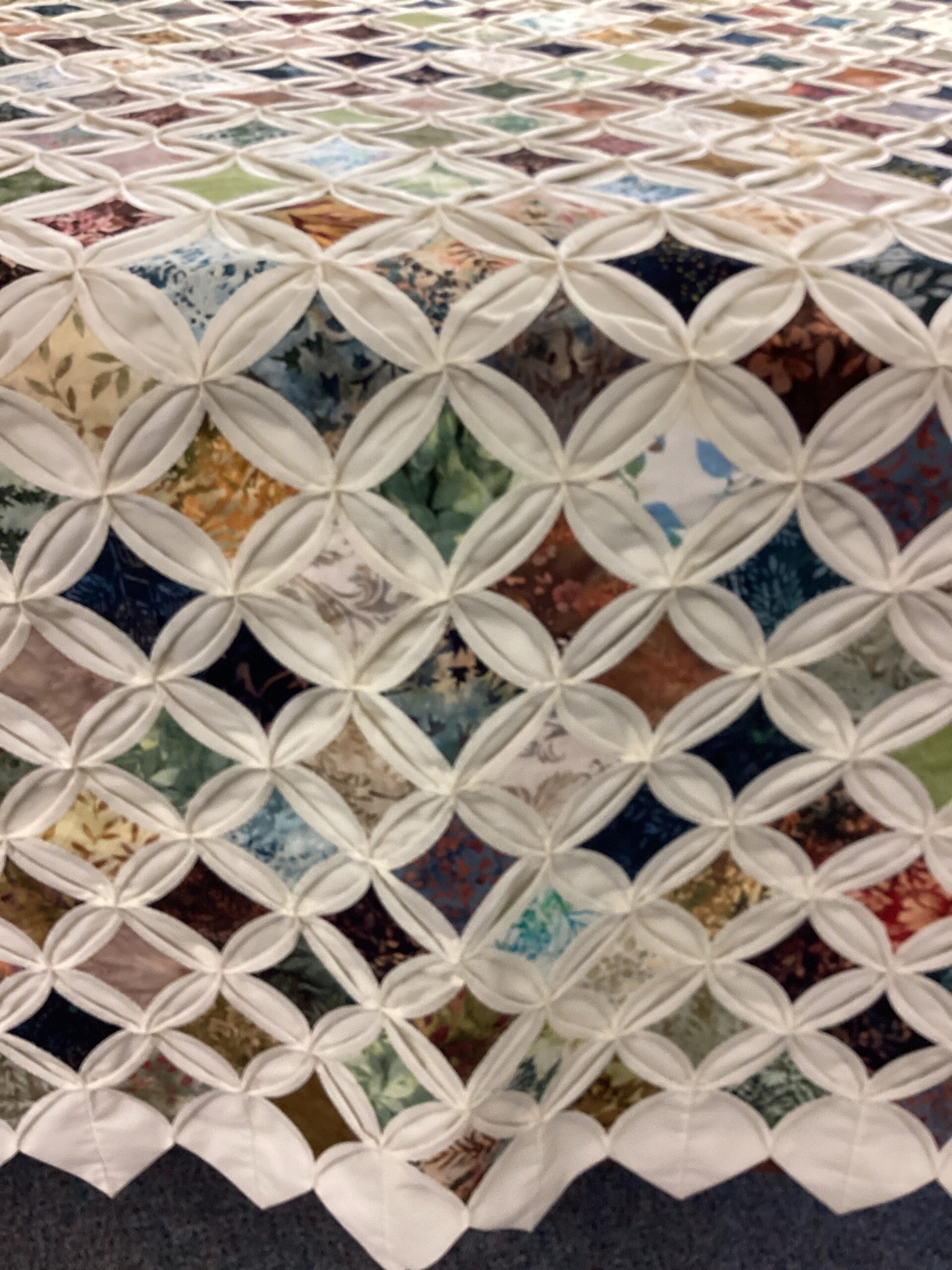 Cathedral Window Queen Size Quilt - Image 3