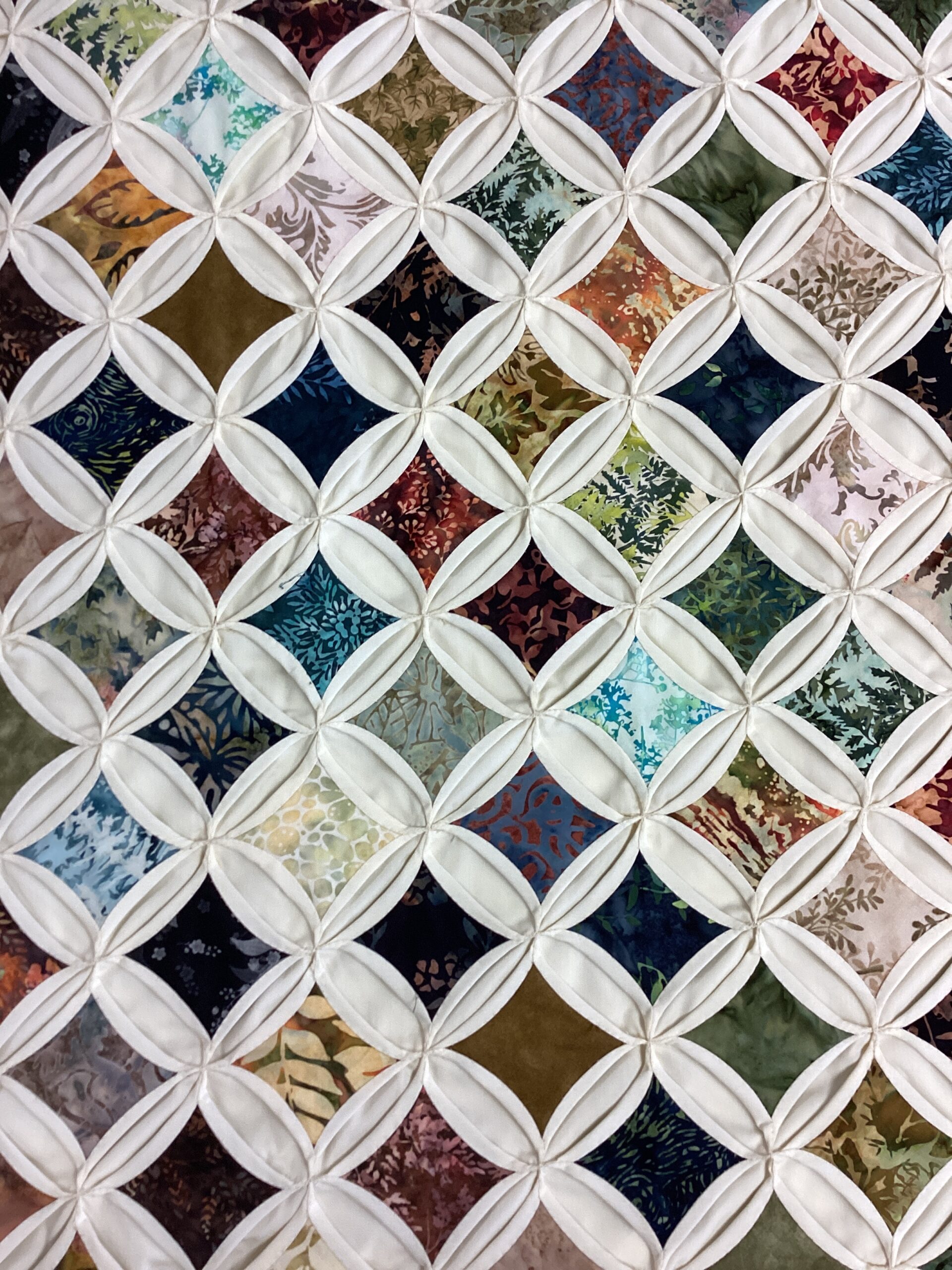 Cathedral Window Queen Size Quilt - Image 6