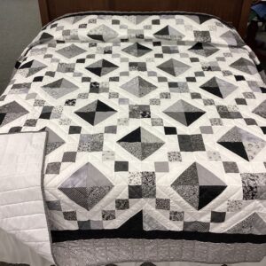 Jewel Box Pattern in Black, White and Grey