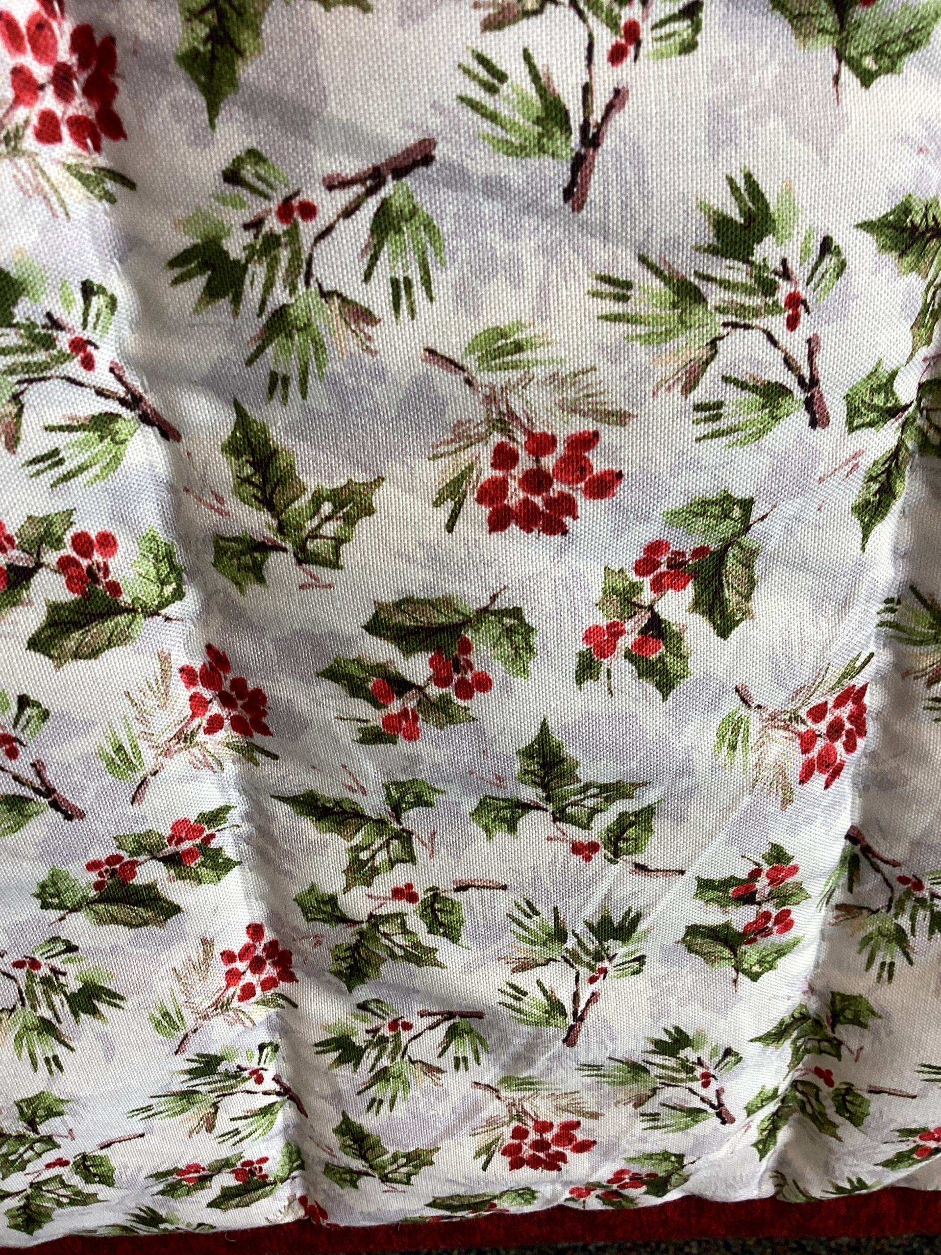 Queen Size Scrappy Diamond Shape Christmas Quilt - Image 3