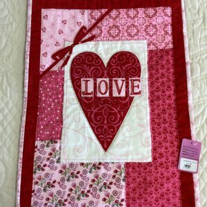 Vintage inspired Valentine Heart Wall Hanging