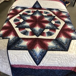 Chrysler Star Quilt in Queen Size