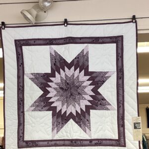 Lavender Star Wall-hanging/Lap Quilt