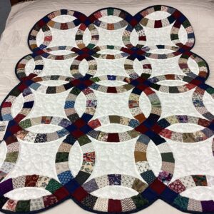 Wedding Ring Pattern done in Throw size