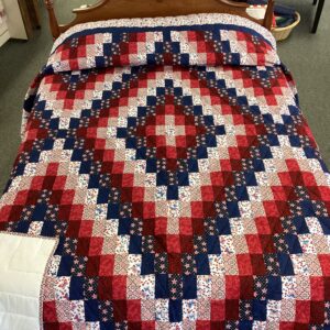 Navajo Named Quilt Created with Patriotic Fabrics