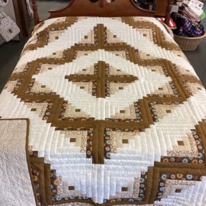 Retro Colored Fabric Queen Size Quilt