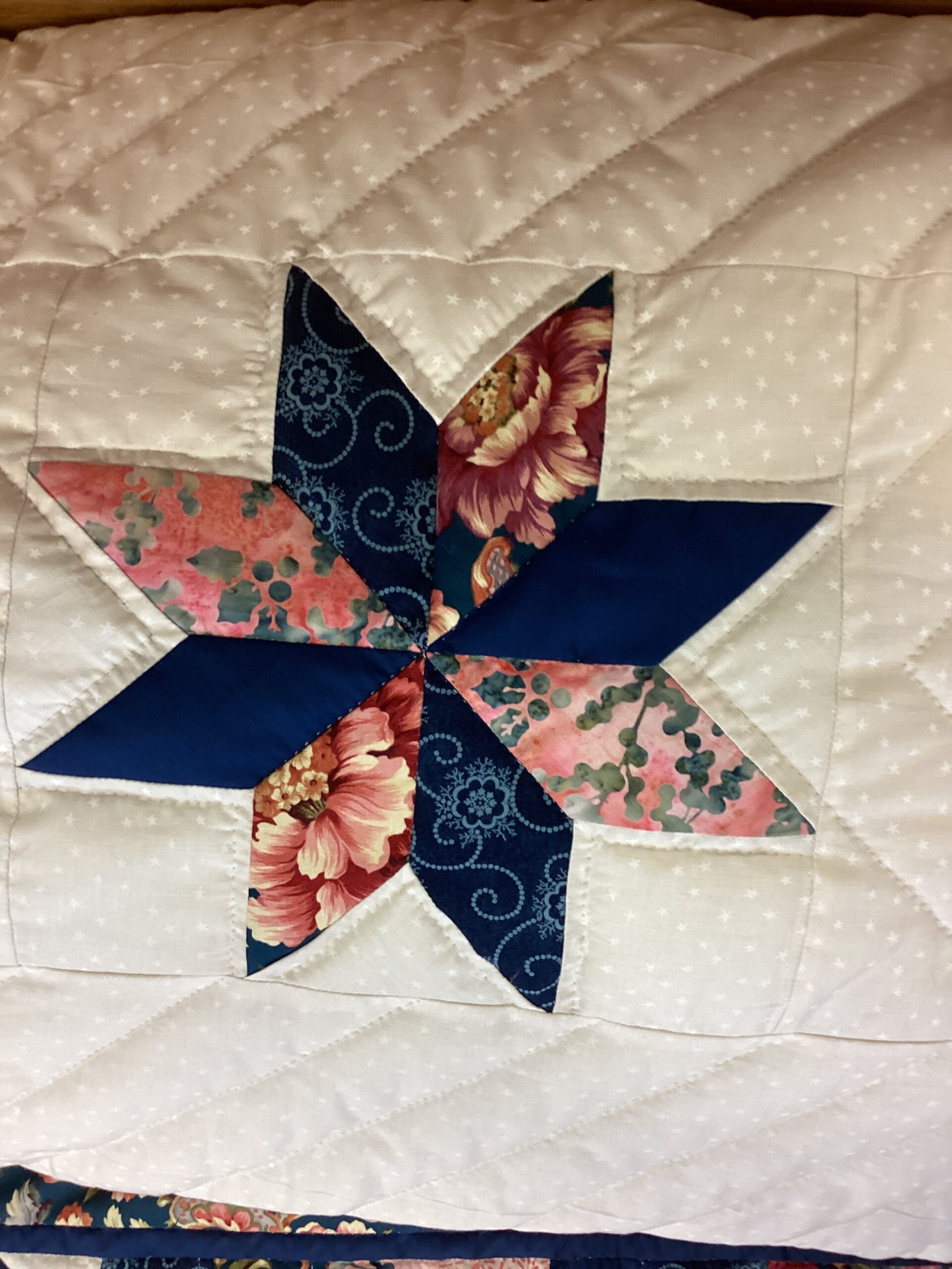 Star N Common King Size Hand-Stitched Quilt - Image 2